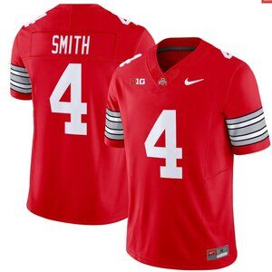Mens Youths Jeremiah Smith Jersey Stitched Red